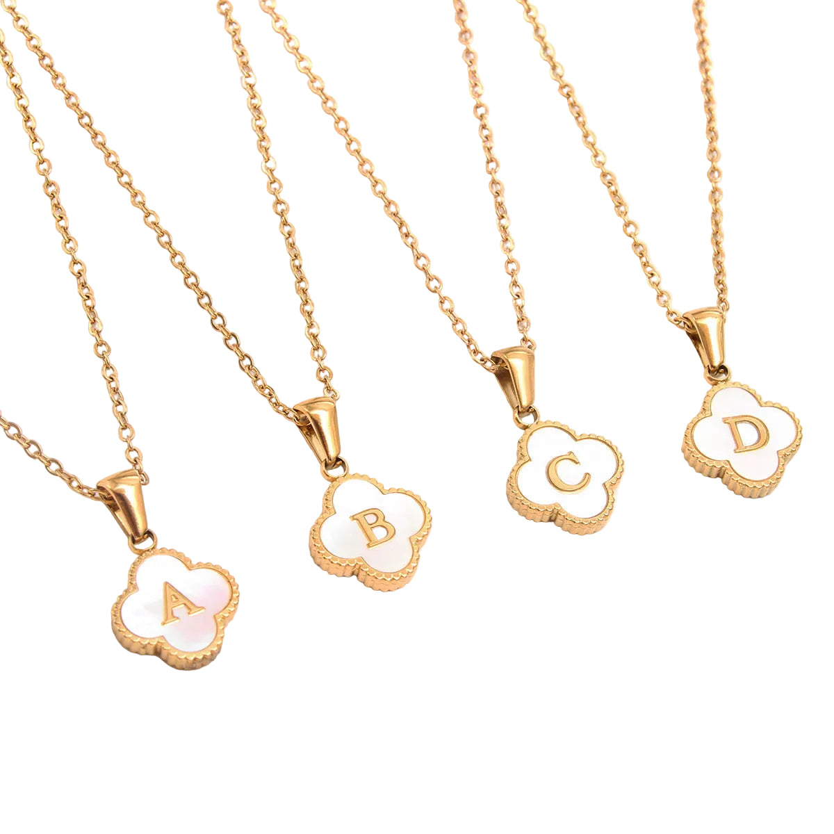 Clover Letter Necklace