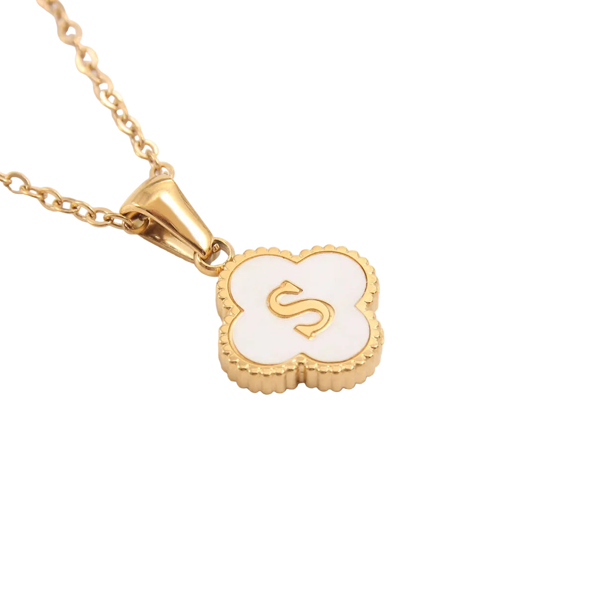 Clover Letter Necklace