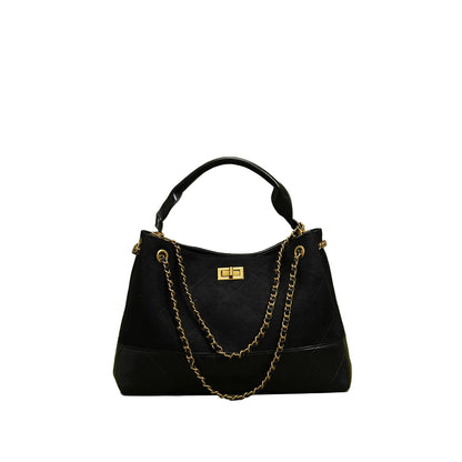 Camille Suede Chain Bag