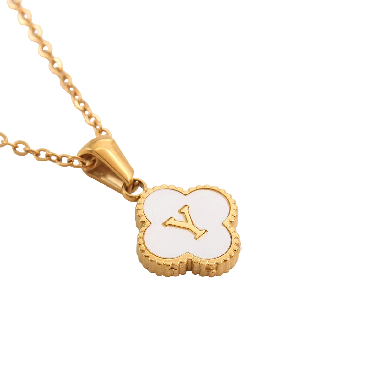 Clover Letter Necklace