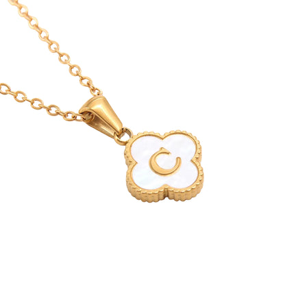 Clover Letter Necklace