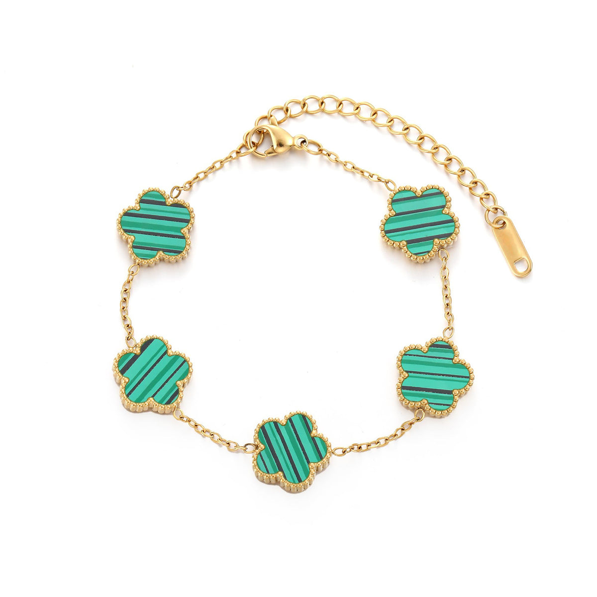 Clover Earrings, Bracelet, Necklace Set