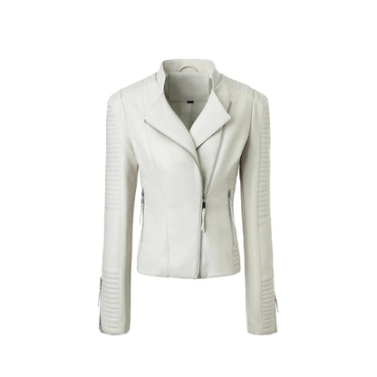 Tami Faux Leather Biker Jacket