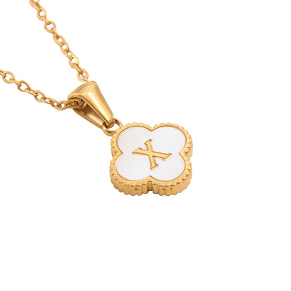Clover Letter Necklace