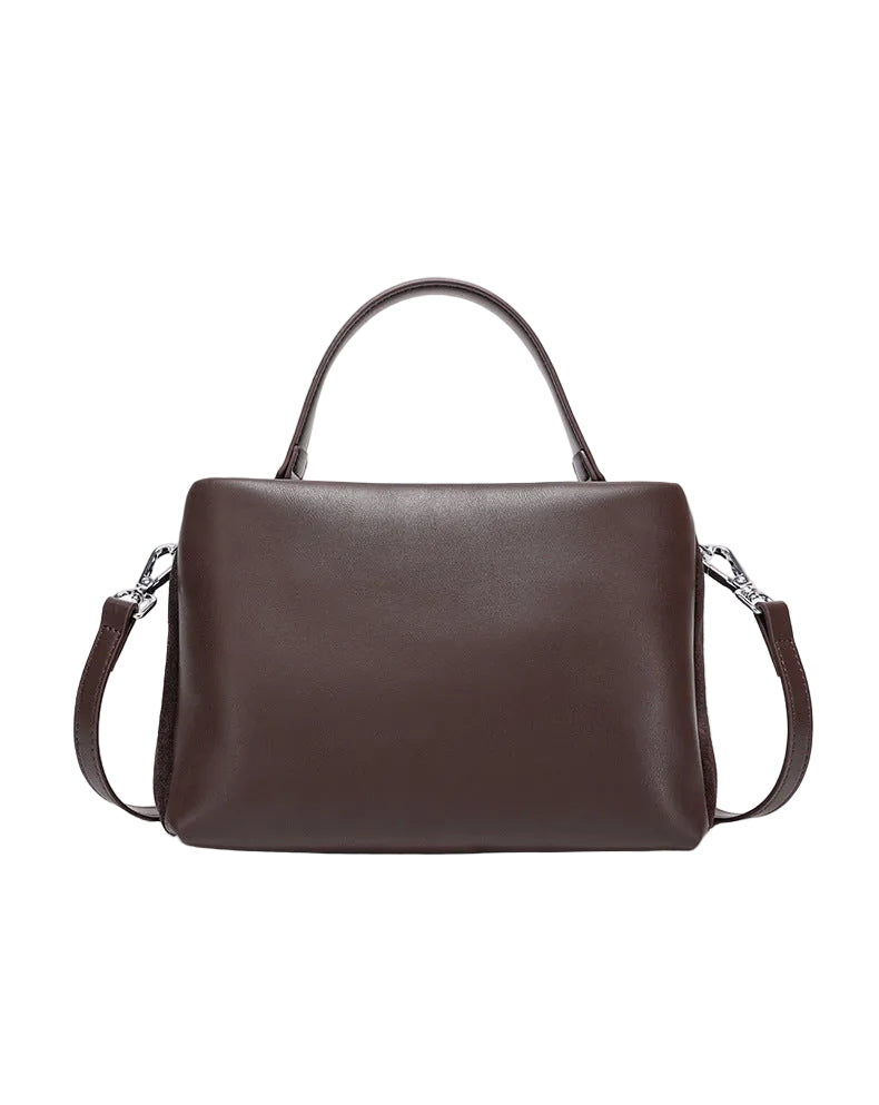 Leather Suede Crossbody Handbag