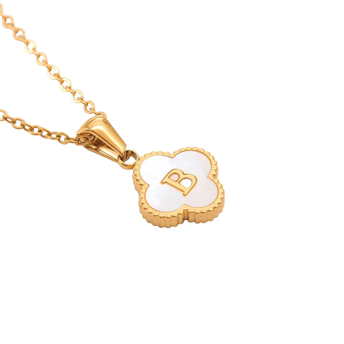 Clover Letter Necklace