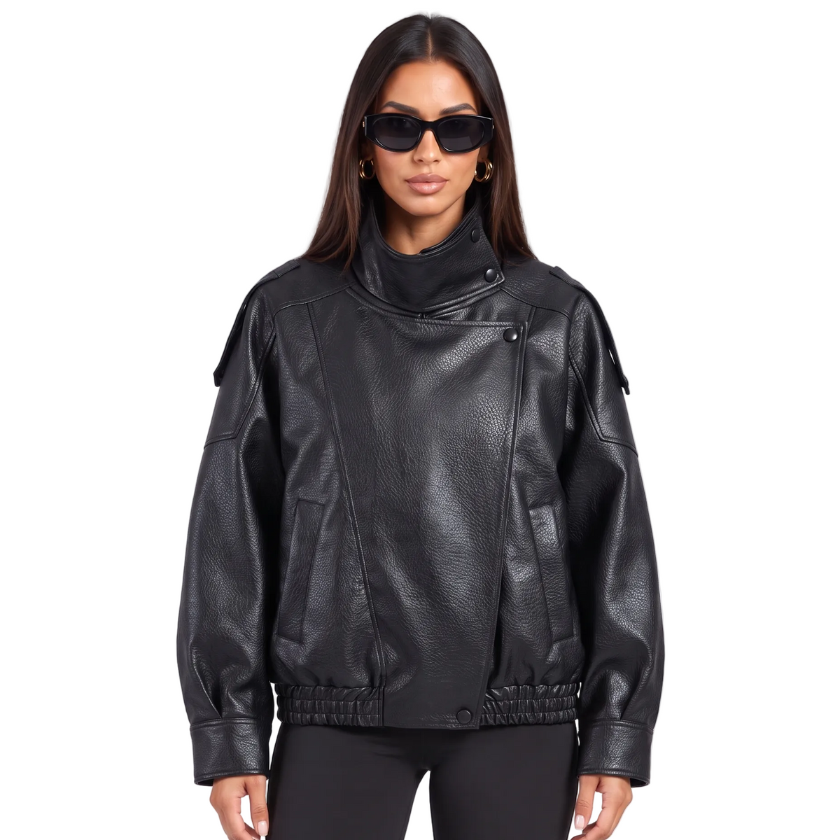 Lesly Faux Leather Jacket
